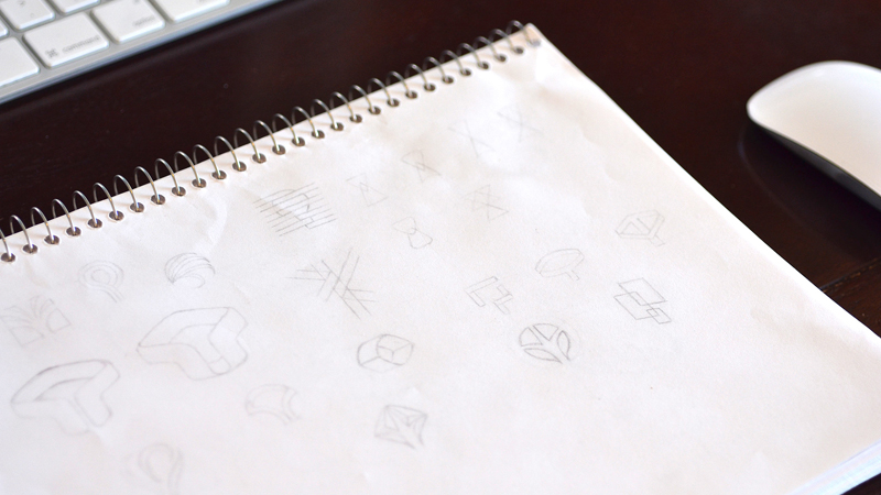 Sketching Process for Logo Design