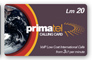Primatel Phone Card Design